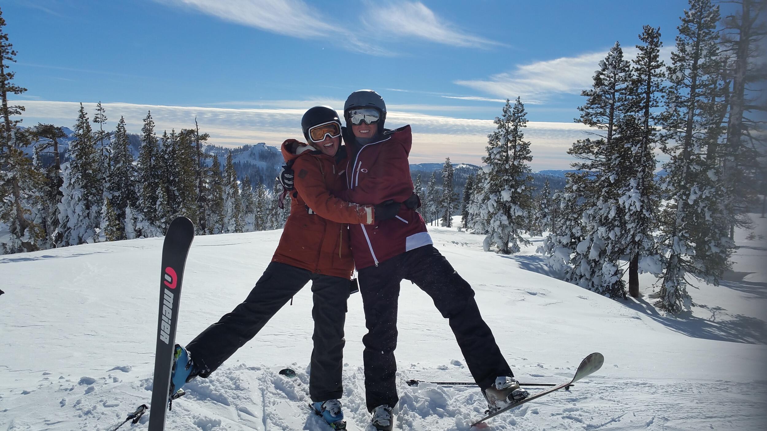 Landon had never skied before meeting Ruby but started teaching himself in 2015 in an attempt to win brownie points with her. On their first day skiing together, Ruby was very excited but expected a short day with a few runs will with many falls. However, she was shocked by how well he had already picked up the sport! Landon crushed it!