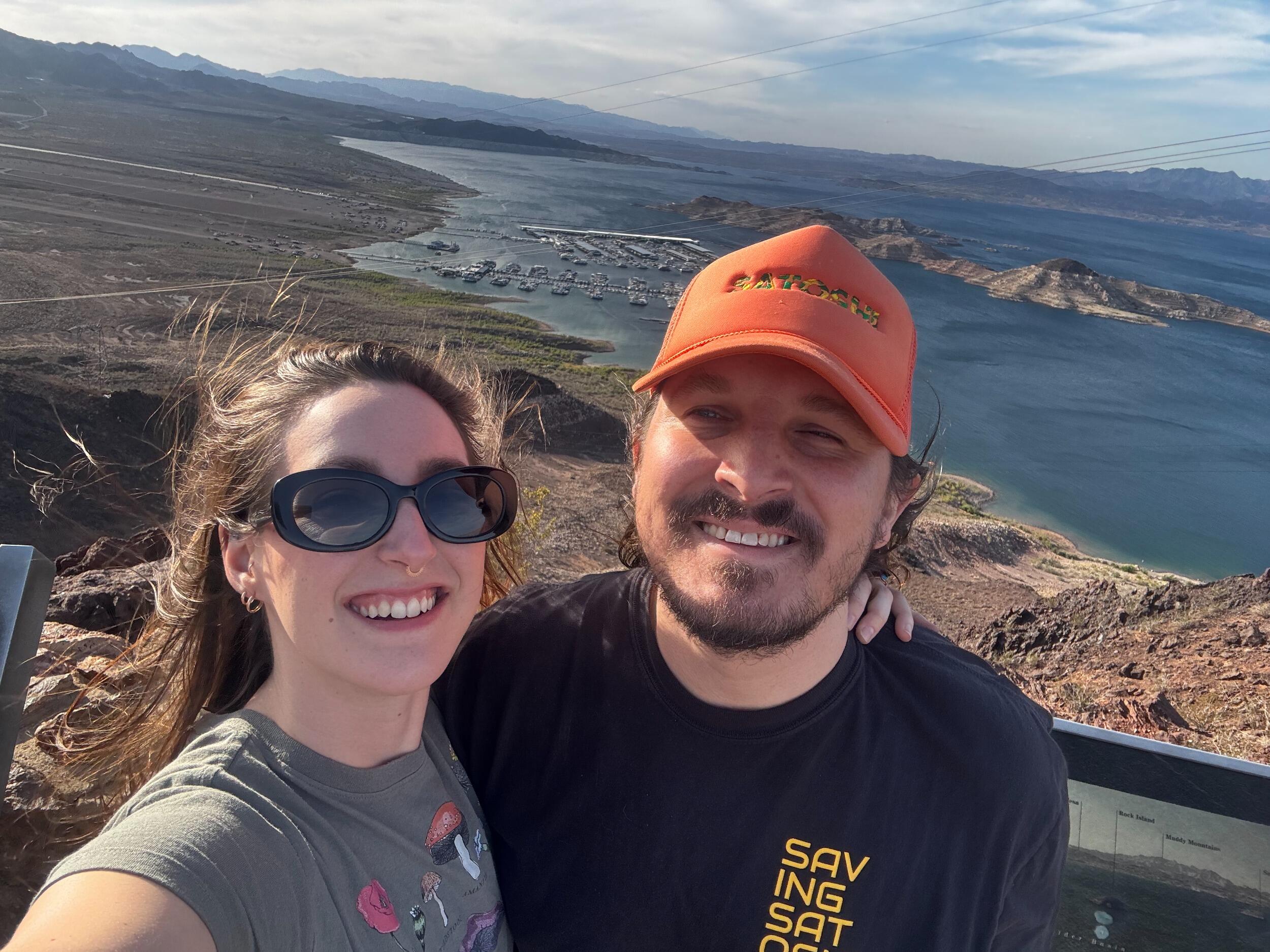 We stopped to take in the views around the Hoover Dam on the road to Las Vegas, where we attended our 2nd Bitcoin Conference together.