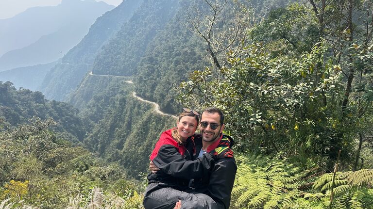 Risked our lives to bike down the deadliest road in the world in Bolivia