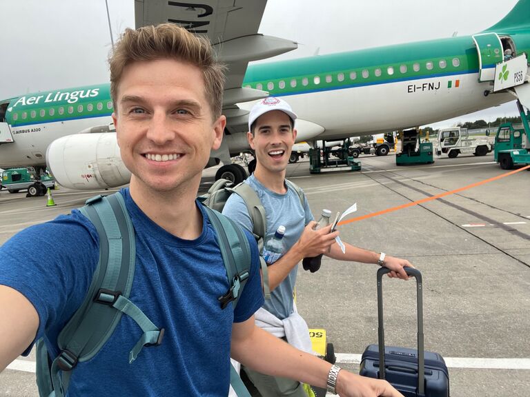 Landed in Dublin and off to Rome!