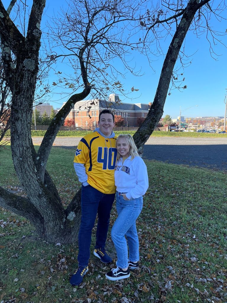 First WVU game together! GOOO Mountaineers!