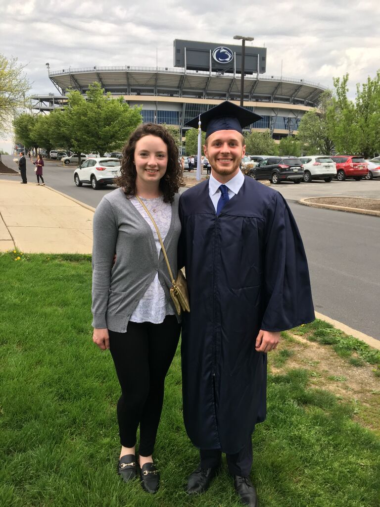 Kyle graduated and began working for NAVSEA at the Philadelphia Navy Yard. He started working toward his Masters in Mechanical Engineering from University of Illinois online. We eventually moved into an apartment together in Media! Elizabeth graduated from Temple and got into PA school at Jefferson.