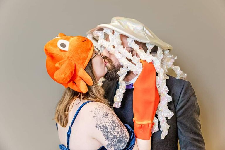 Always up for celebrating love, the couple was thrilled to be each other's forever wedding plus 1.
