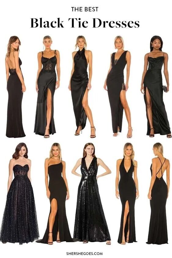 Saturday Wedding Day- Formal ALL BLACK attire.

Women- Black Colored Dresses