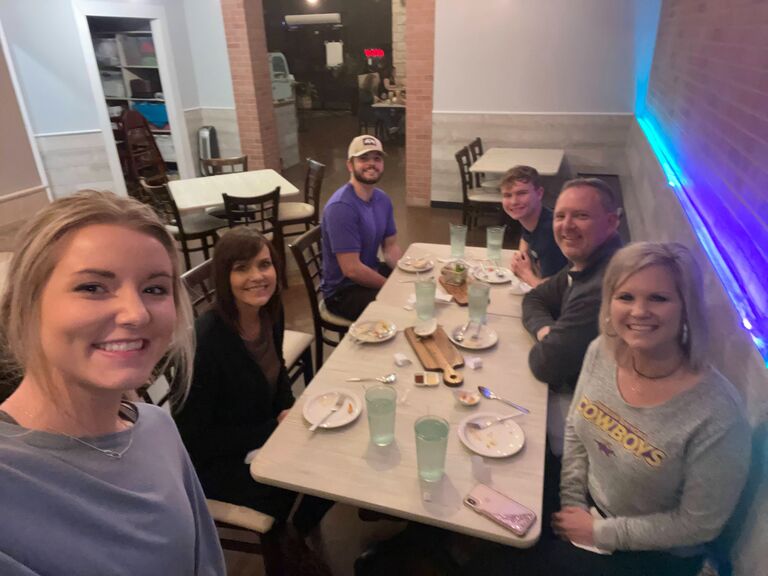 Our first trip out to Belton for the Hardin-Simmons vs. UMHB basketball game. Started planning for both of our grad school adventures!