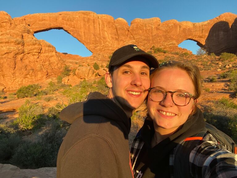 Another hiking vacation - this time I introduced Grant to camping and even though he was so mad at me in this picture because I forgot our park pass and we had to turn around making us miss the sunrise that we woke up early for, we both found that we love camping and hiking in our off time.