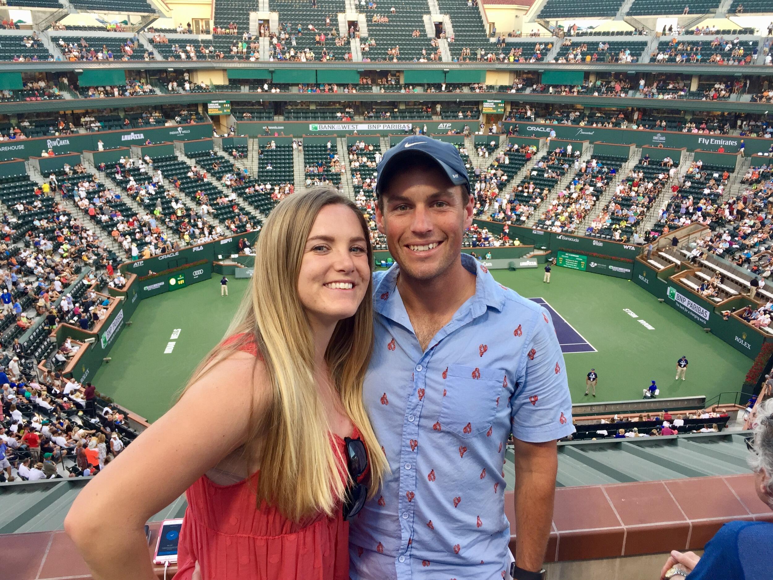 Matt showed me how much I loved watching tennis. Seeing it live was always so fun. 