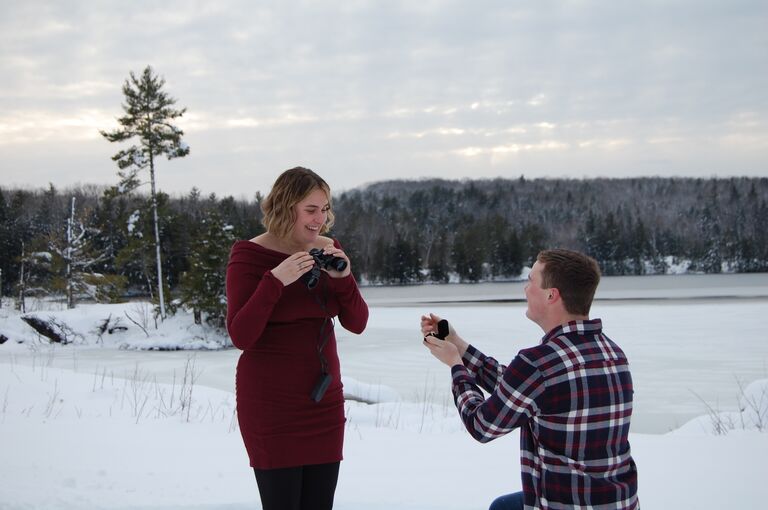 The day we got engaged.