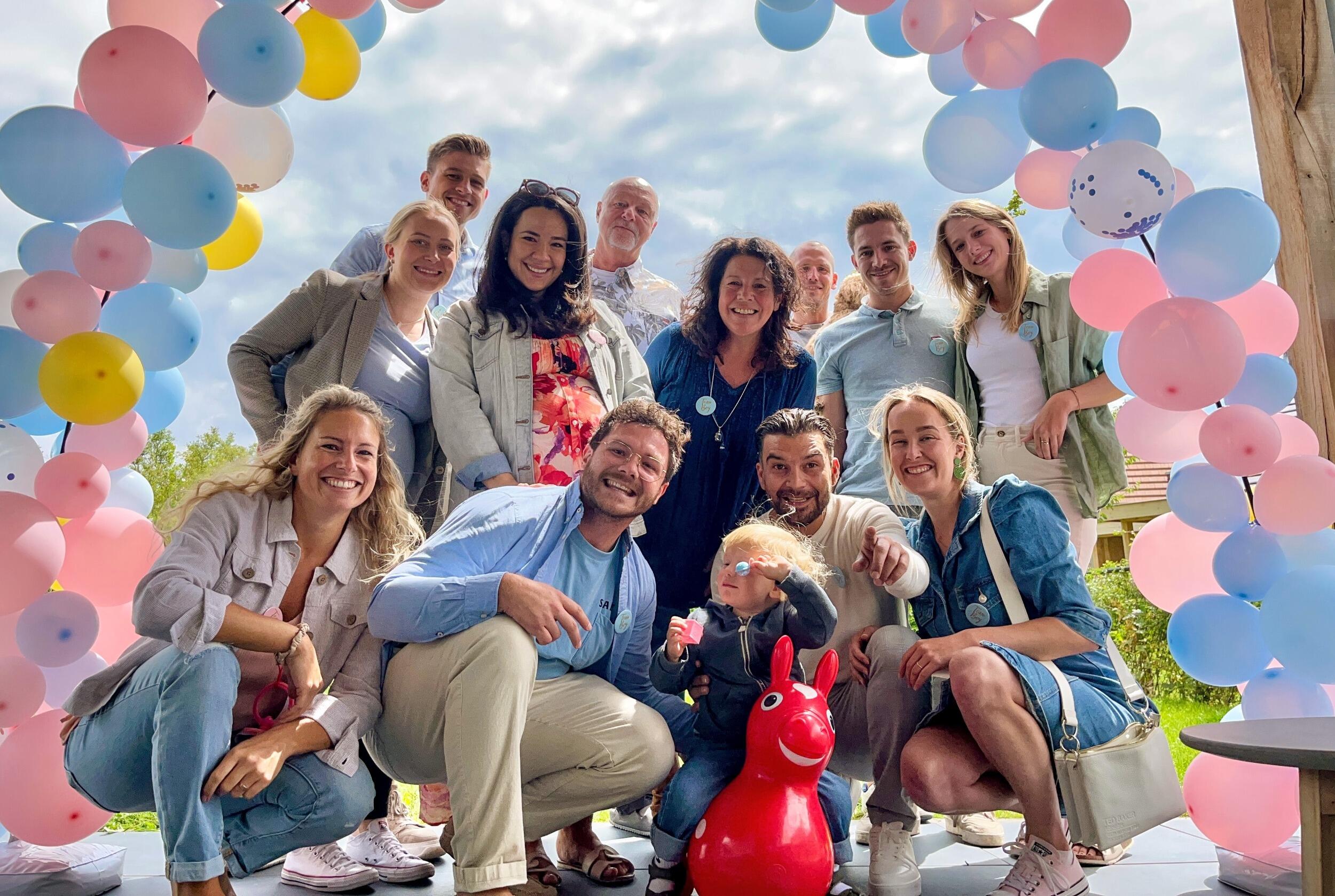 Wonderful baby shower, one of many nice occasions with our German family