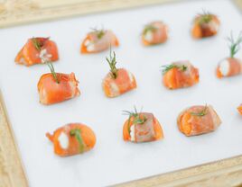 Salmon appetizers