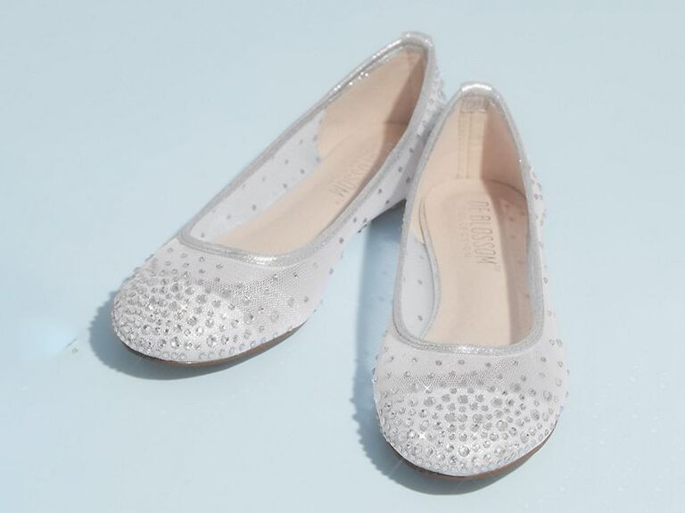 navy sparkly flat shoes