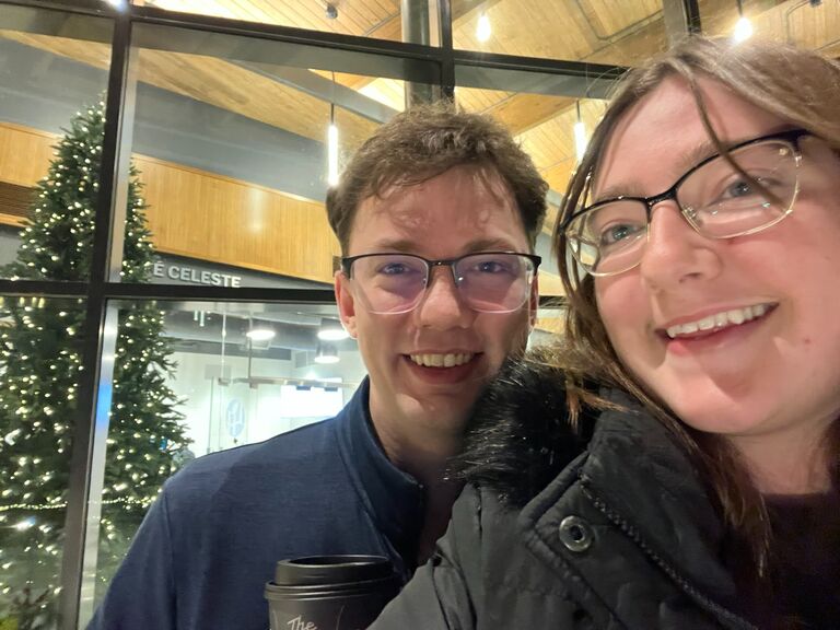 First holiday season together, we went to The Overland Park Arboretum to see the lights!