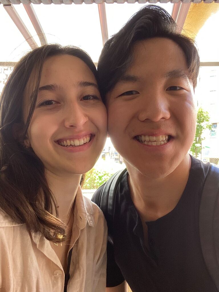 Our second date....he left later that day to go back to Washington D.C. to finish his school at George Washington University and I remained in Seoul.