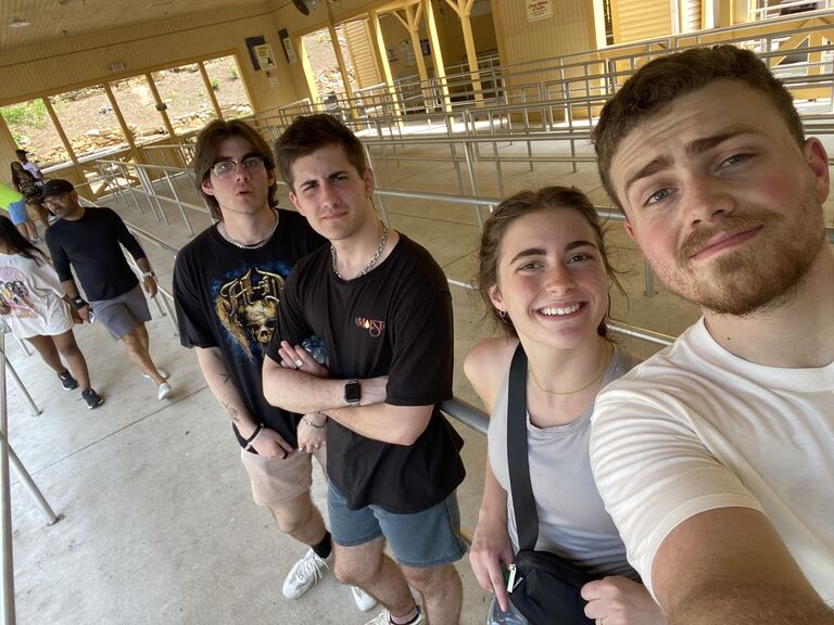 Six Flags with Jonathan and Daniel.