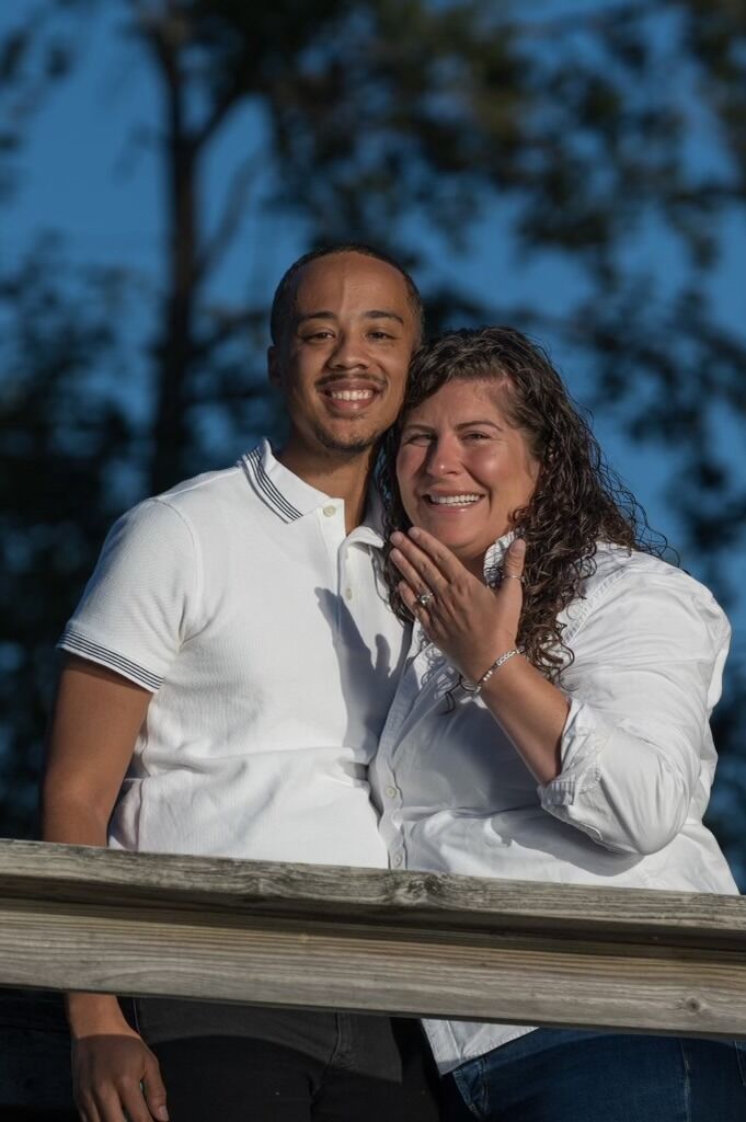 We got engaged in Eagles Mere, PA on the foot bridge (Alyssa's favorite place). 