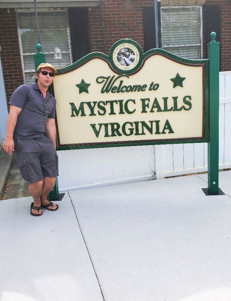 Don't let him lie to you, this man loves my vampire dramas. We watched nearly half of The Vampire Diaries before leaving for the trip, and I found out Mystic Falls is a real town in Georgia. We watched a bunch more along the way and I surprised him by pulling into the town on our way back north.