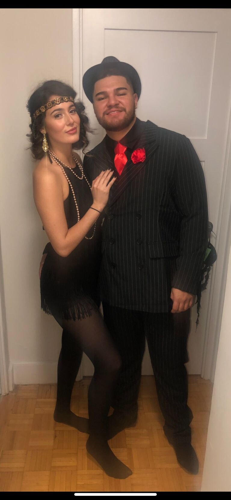 Somewhere along the way Alicia convinced Diego to dress up with her for Halloween.