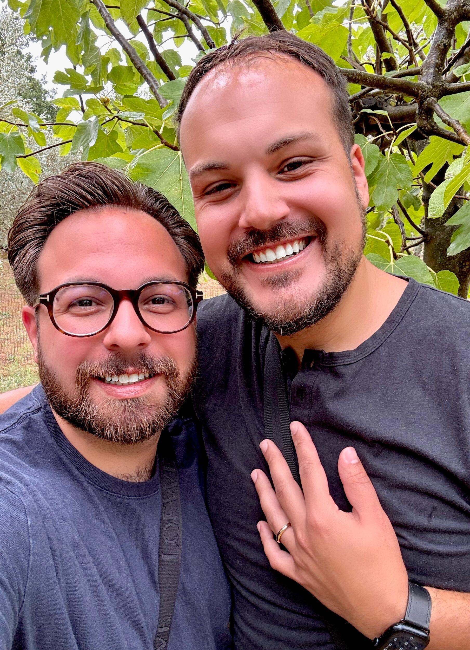 Louis Proposed To Raymond One Month To The Day At His Nonna'a Olive Grove In San Vittore del Lazio, Italy!