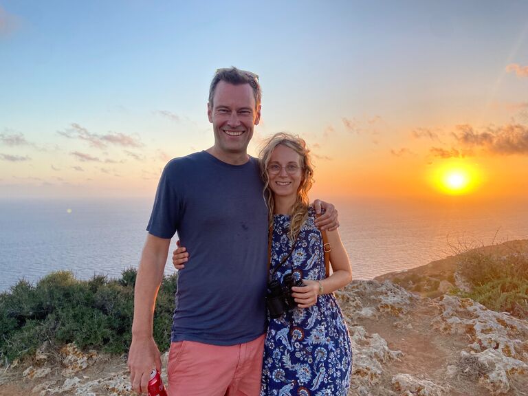 Watching the sunset, Dingli Cliffs, Malta