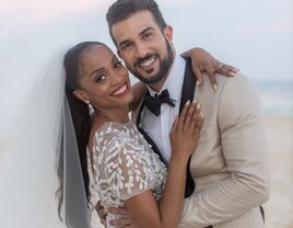 Rachel Lindsay and Bryan Abasolo wedding photo