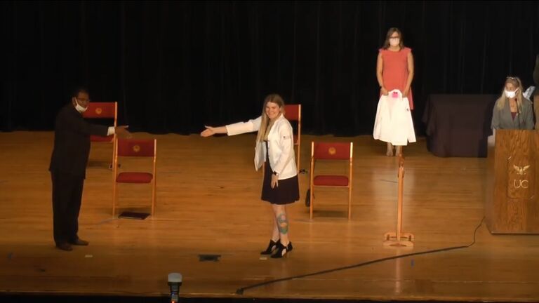Vanessa’s Covid White Coat Ceremony