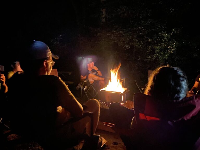 Grant started coming to Young Adult Community Group and went on the group camping trip.