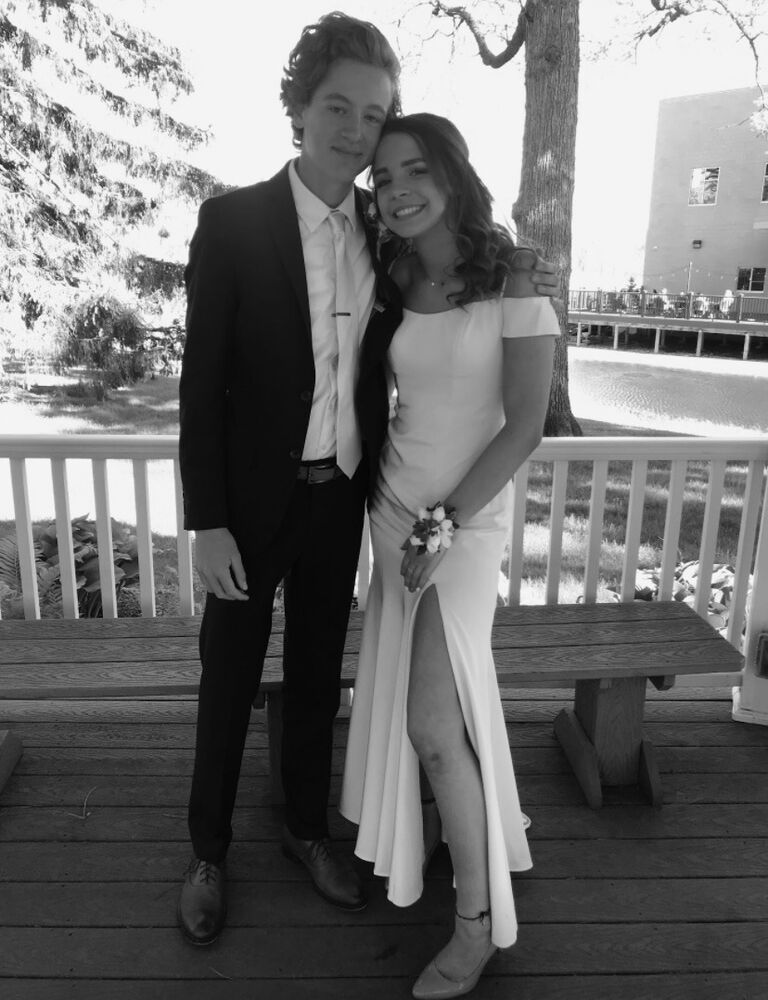 We went to senior year prom together!