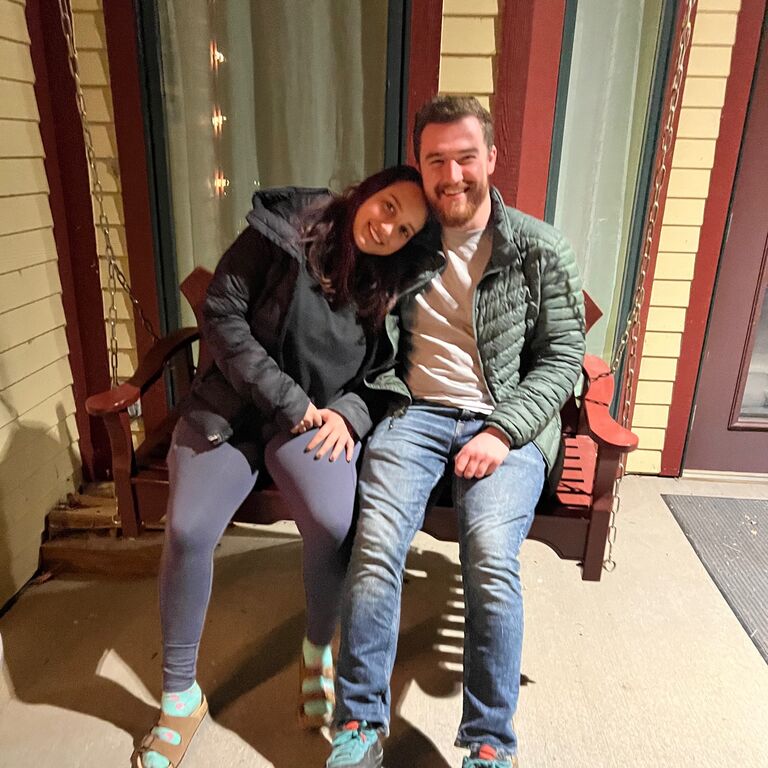 Porch swingin'.