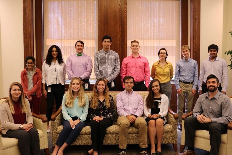 We met during our internship at the Federal Reserve Bank of St. Louis while both working in the Treasury Department. It didn't take long for us to realize we had a connection:)