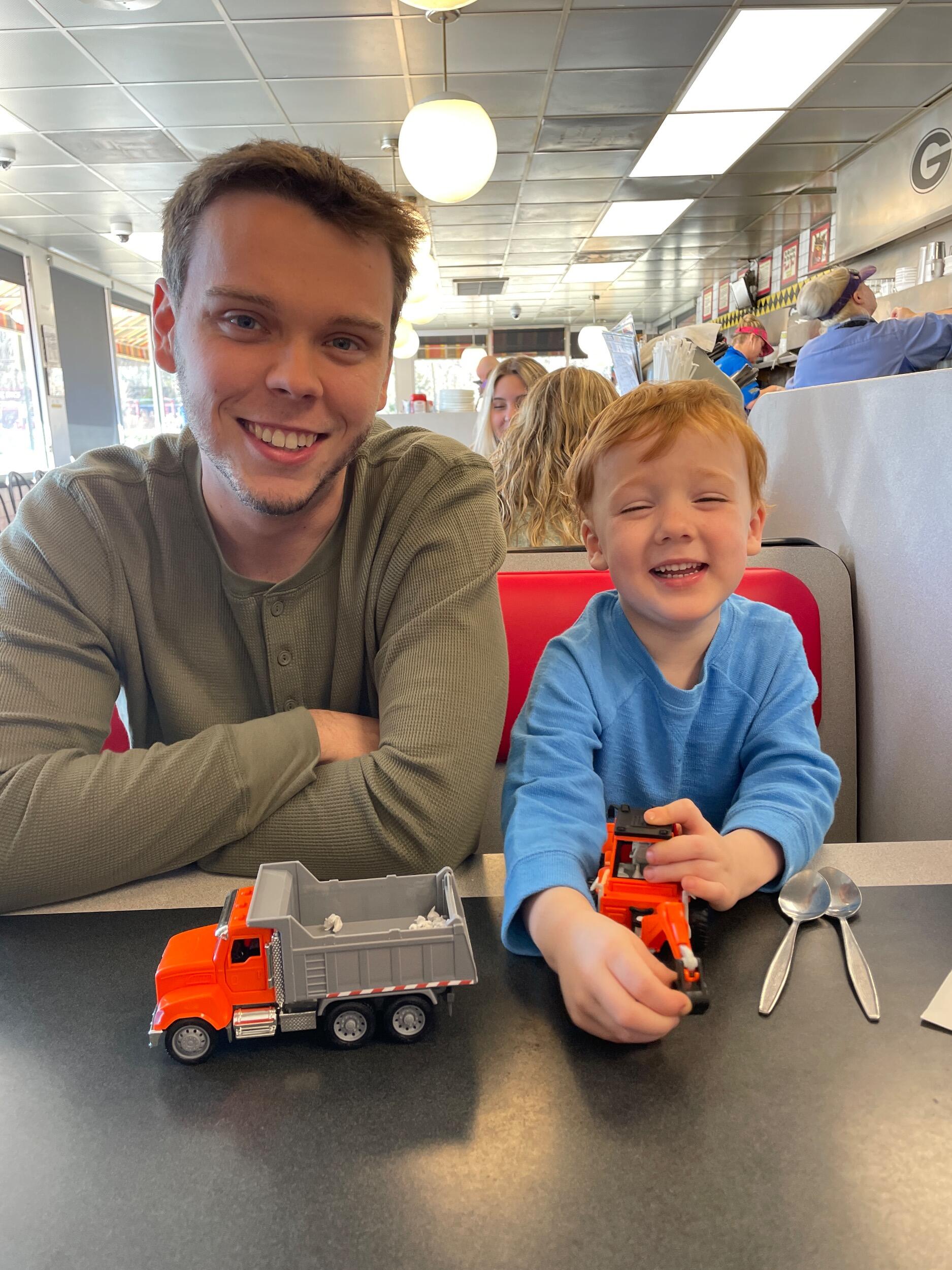 Waffle House date with Camden Henry - One of Dylan and Abby's favorite things to do together is to hang out with the little people that are so special to us. Camden, and his little brother Bryson, are also going to be in our wedding, and we are so excited! 