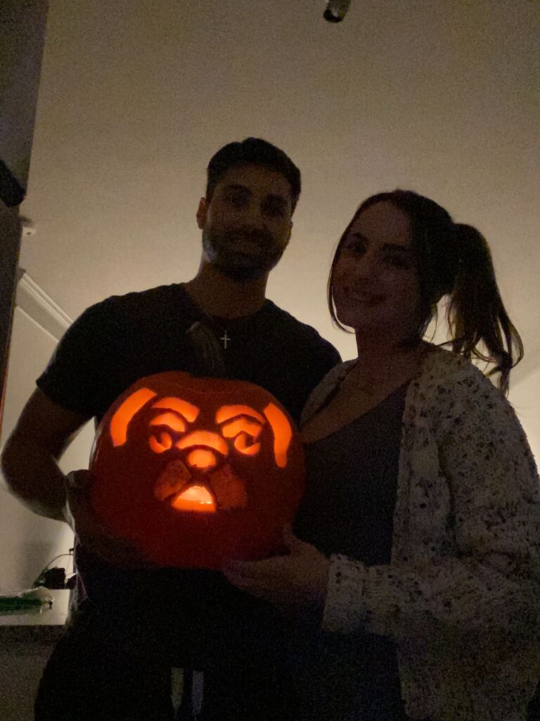 Our first pumpkin creation. 