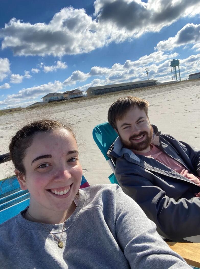 We never could spend our anniversary together because of the long distance. But we celebrated each anniversary by going to Topsail Beach. We always loved searching for shells.
