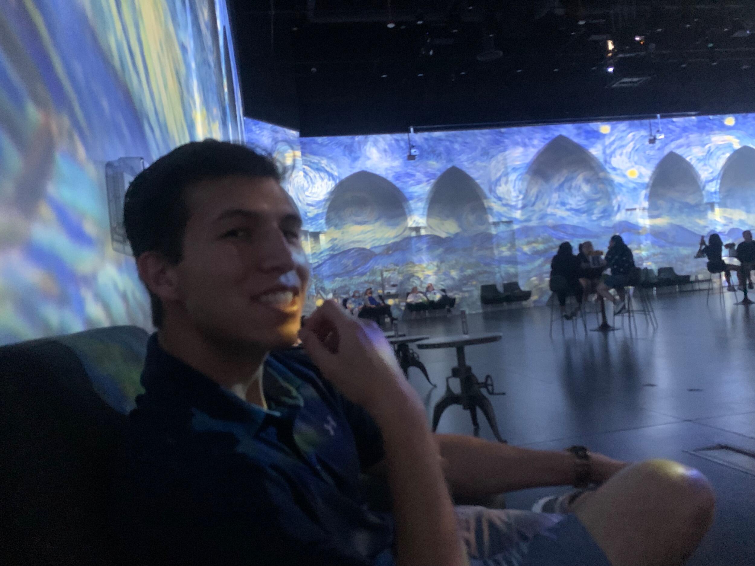 Katrina and Cecilio visited Las Vegas! They enjoyed some gambling, sightseeing, and a beautiful Van Gogh Immersive Art Exhibit!
