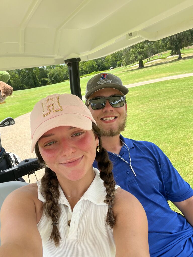 Golfing on Christian’s day off