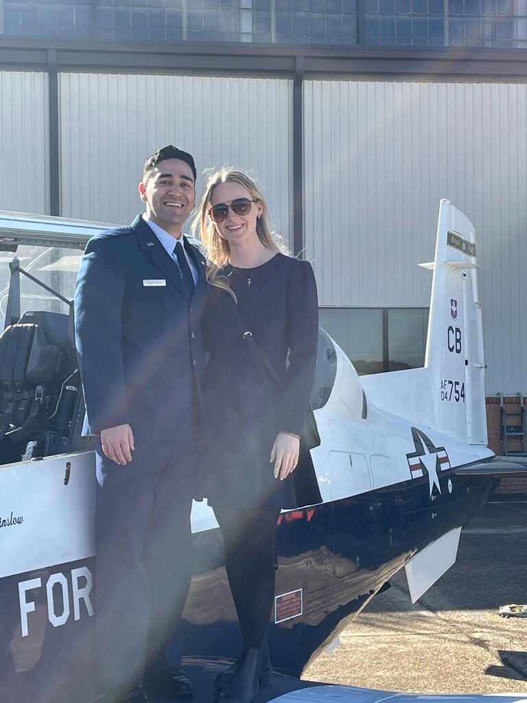 Now there's officially two Air Force Pilots in this relationship. (And 3 sets of wings!)