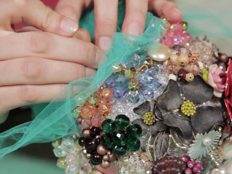 How to Make a Wedding Bouquet Out of Jewelry