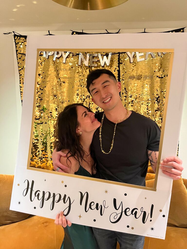 They rang in their first New Year together (and his birthday). They both agreed - this next year might just be the best one yet.