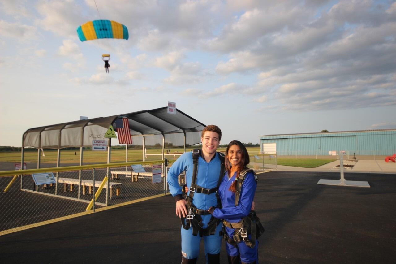 Jumped out of a plane!