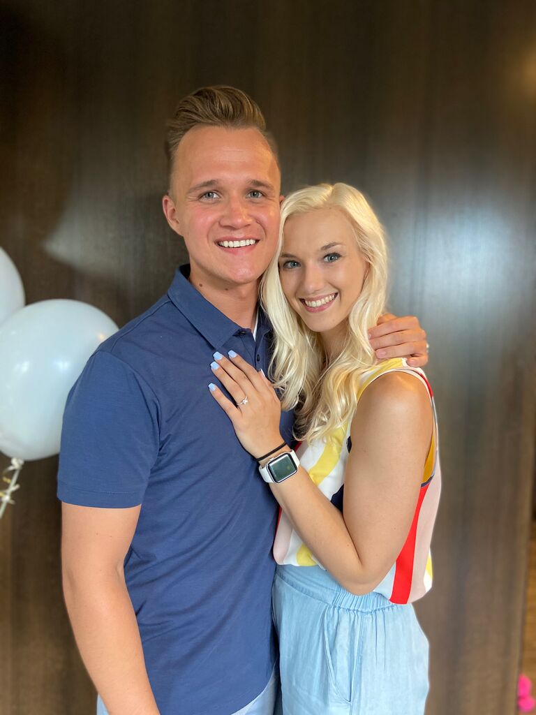 The day we got engaged! Distance is over!