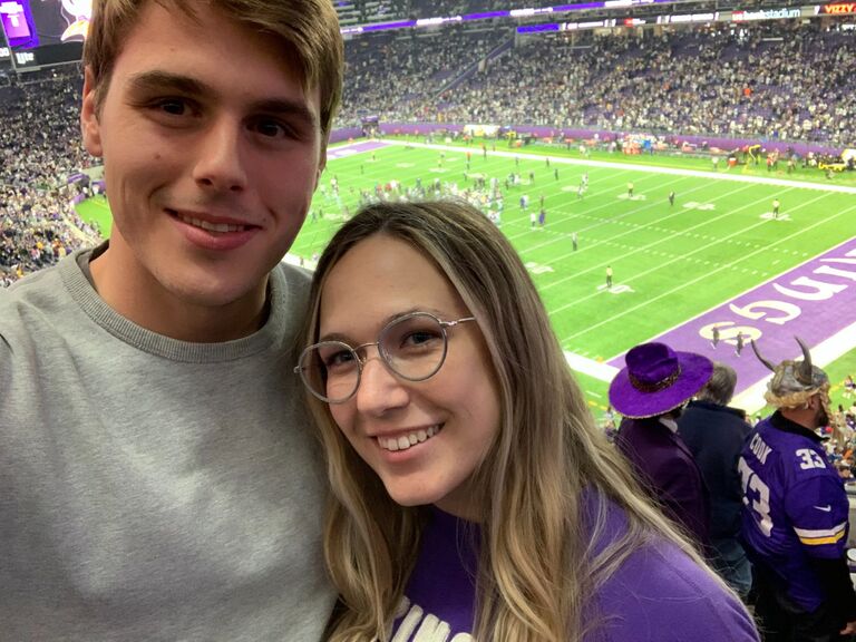 A closer to home adventure: Nali's first Vikings game