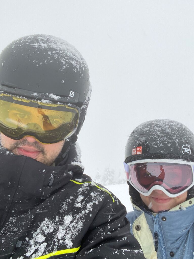 First time skiing together