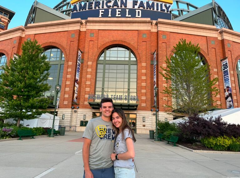 One of our favorite parts of living in Milwaukee is how close we are to fun events, such as Brewer games! Go Crew!