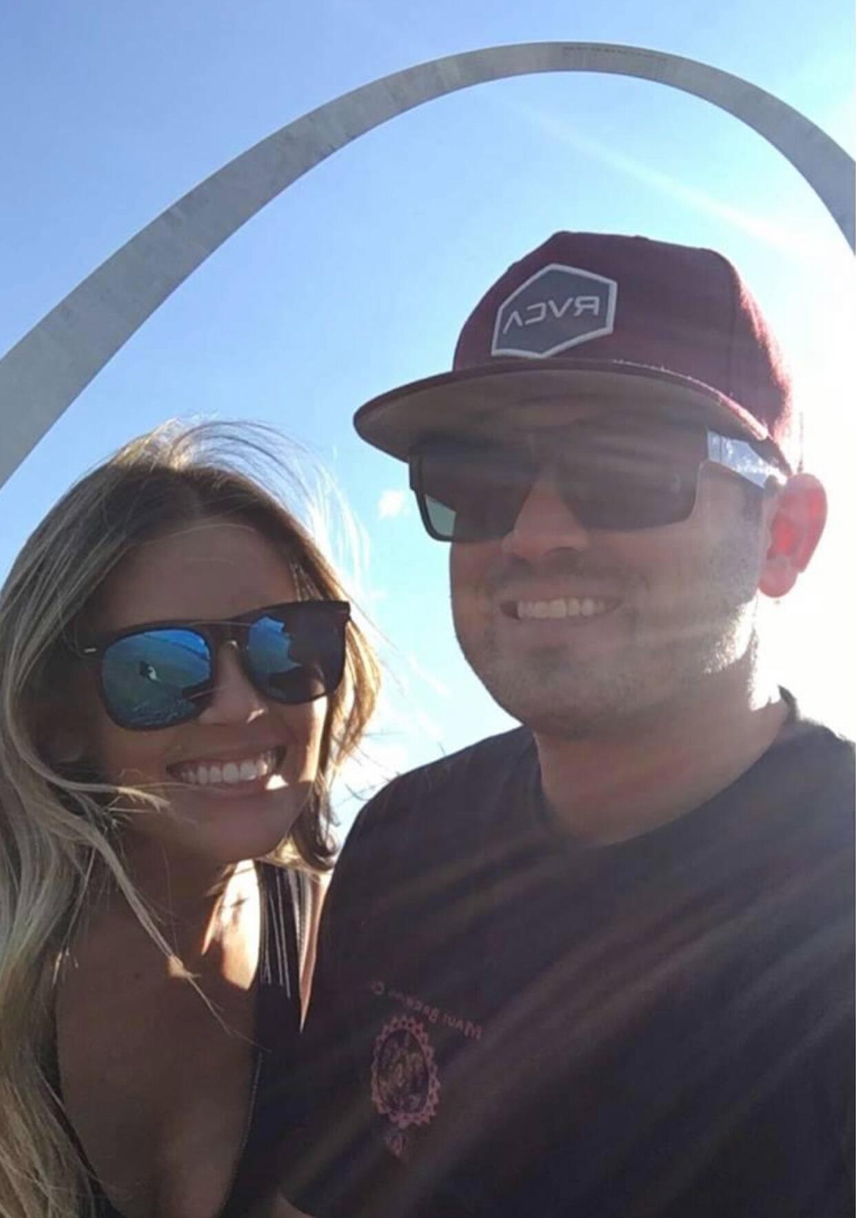 Visiting the St. Louis Arch While Zach Worked in the Midwest for a Few Months