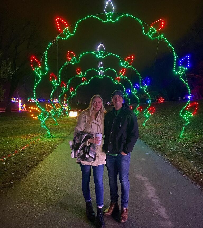Christmas Lights and 1 whole year together!