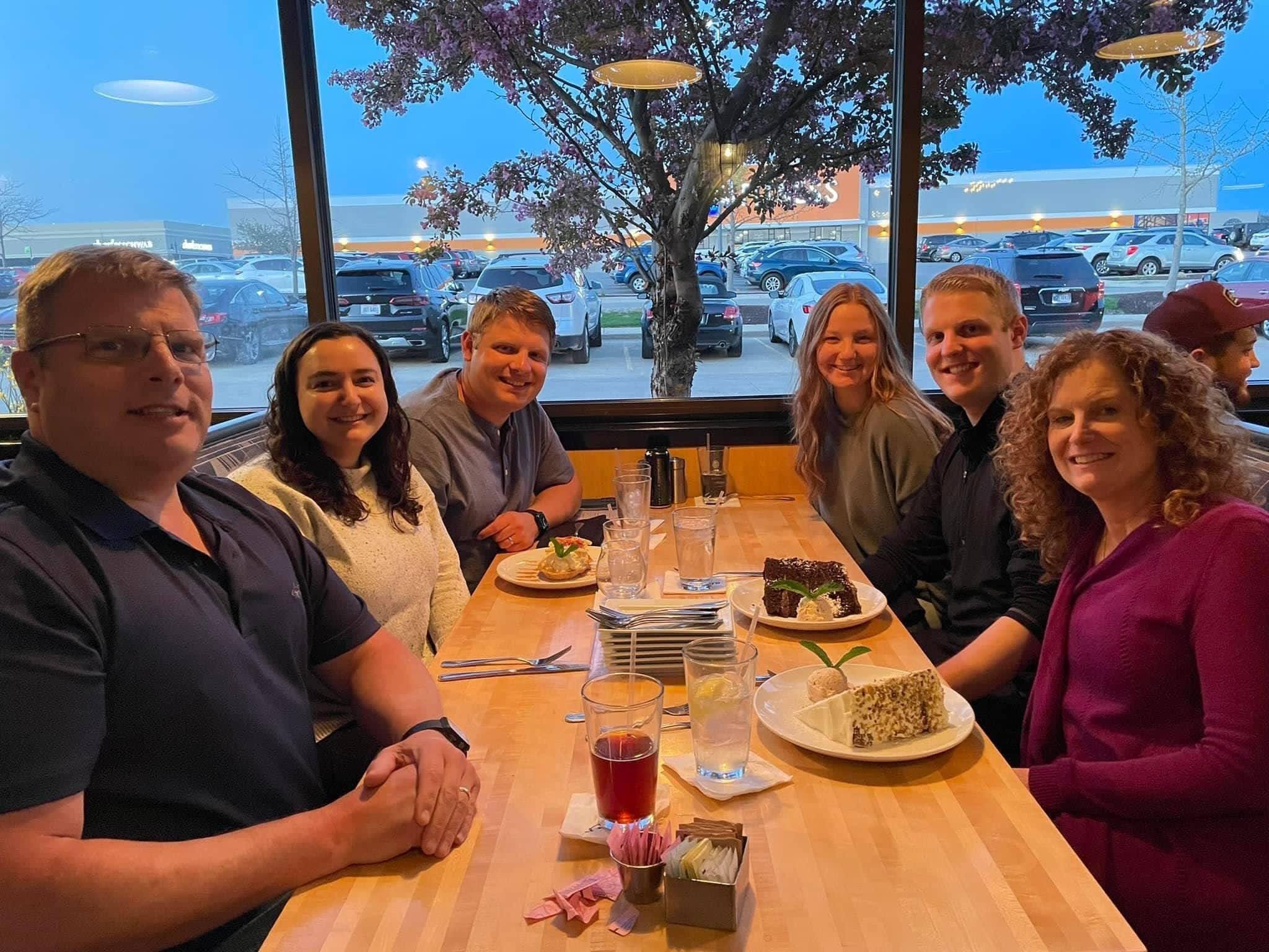Gracie meets most of Josh's family to celebrate Josh's birthday at Destihl.