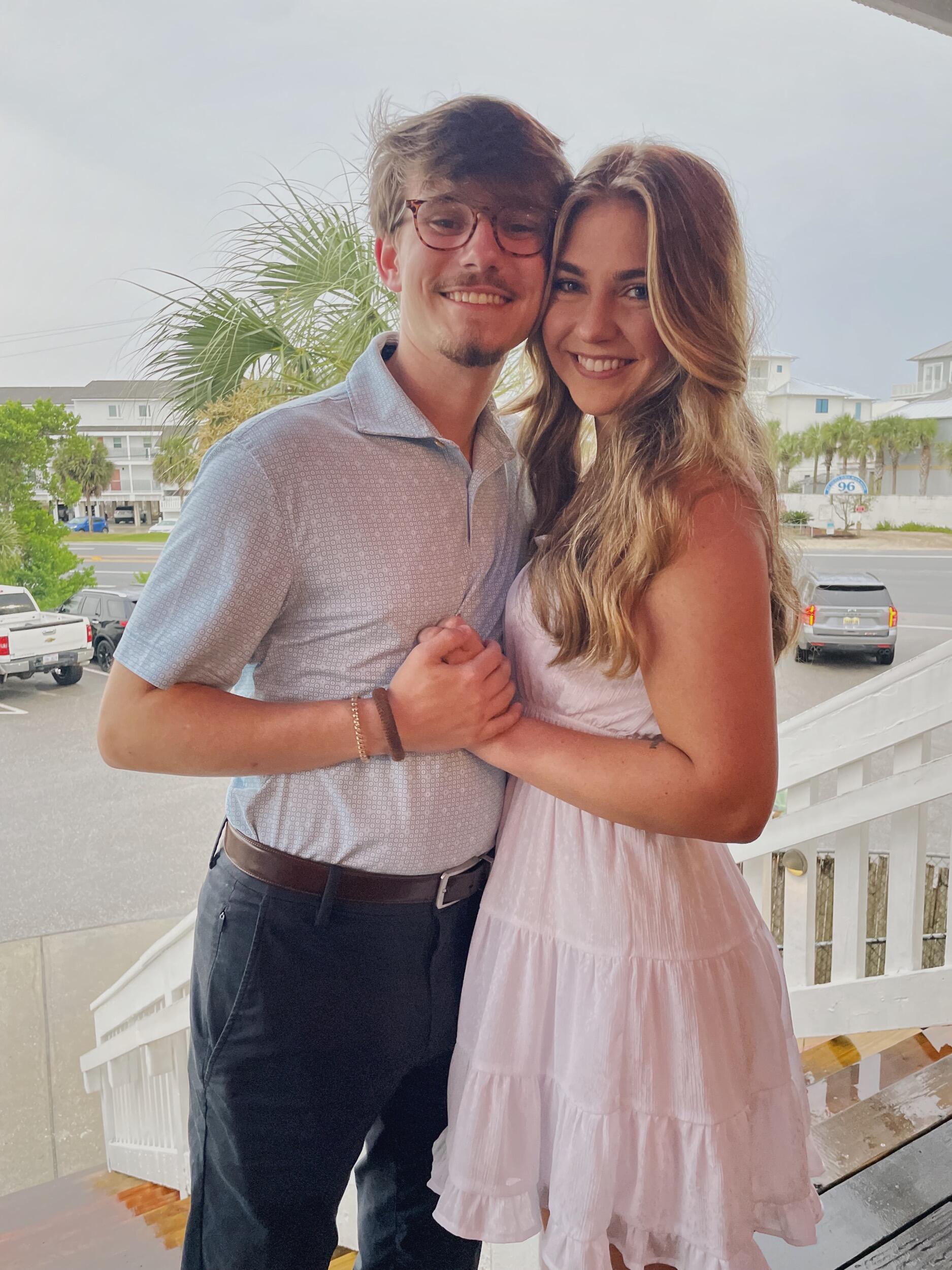 The beach trip when we first said "I love you!" Also our 4 month dating anniversary. 
