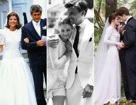 Caroline Kennedy's wedding dress; Olivia Palermo's wedding dress; Bella Swan's wedding dress