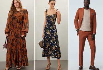 Three fall wedding outfits