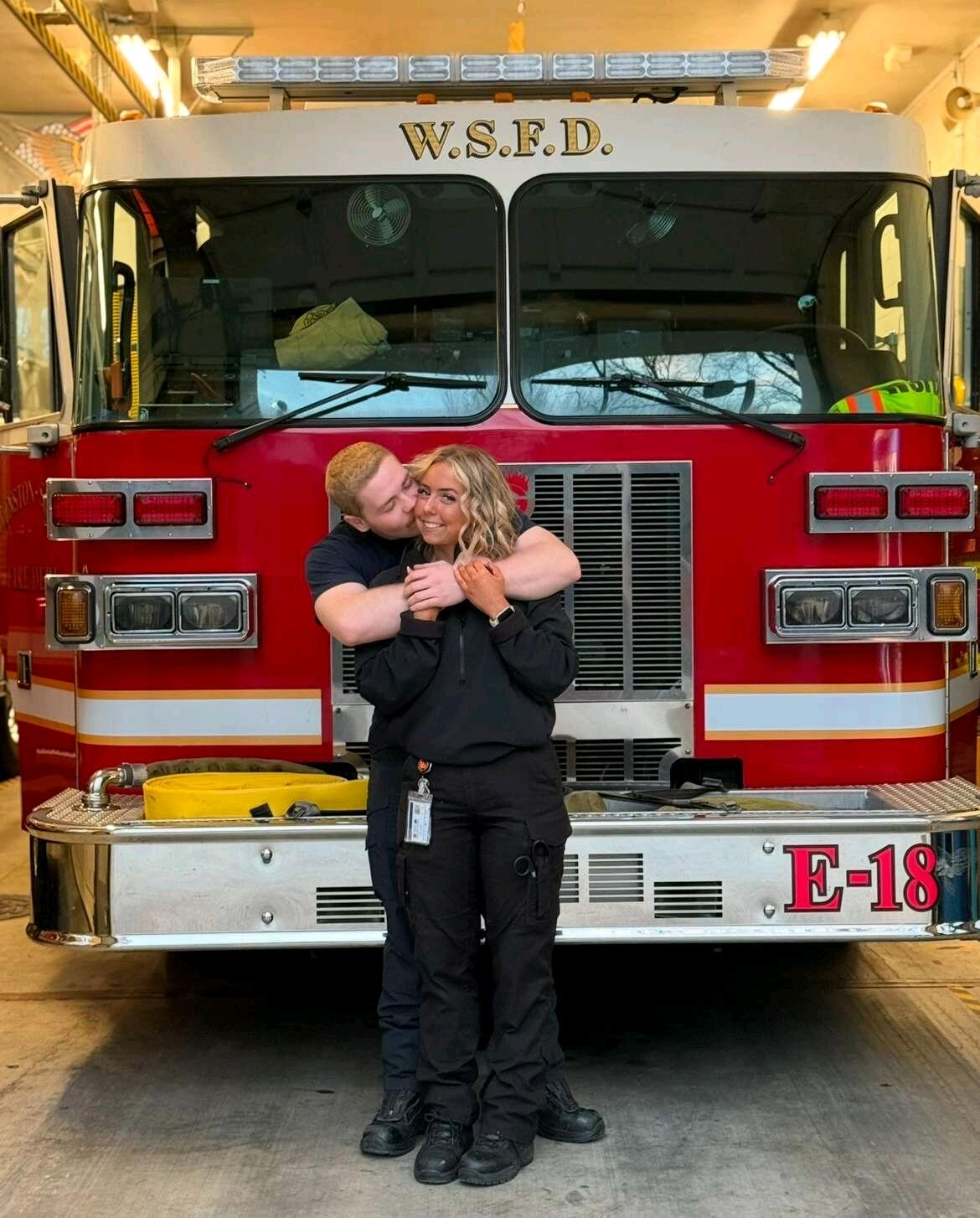 Had to do a firetruck pic once we started dating right?