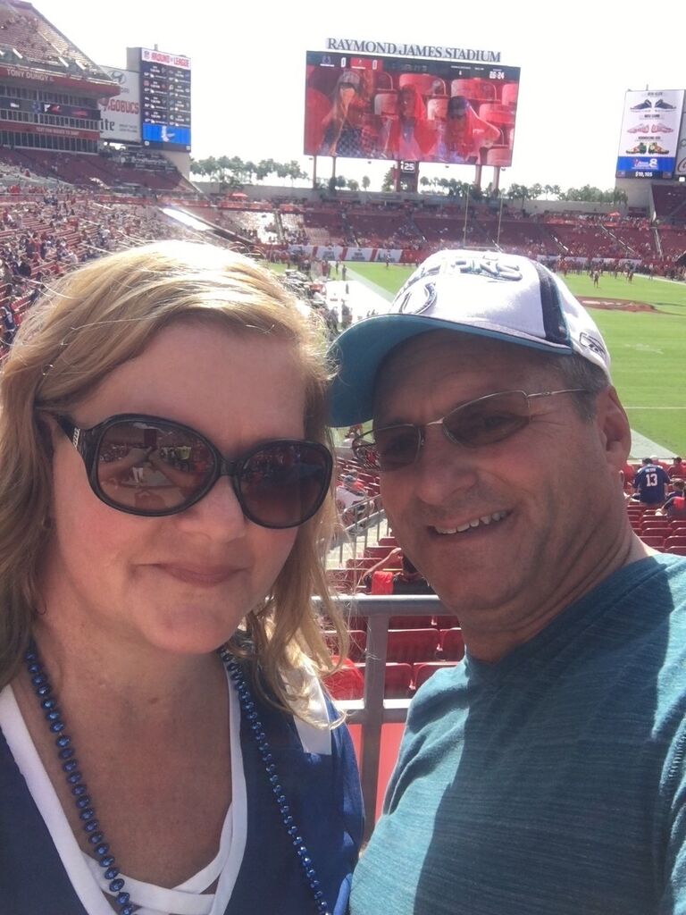 Colts vs Bucaneers game at Raymond James Stadium, Tampa, FL.